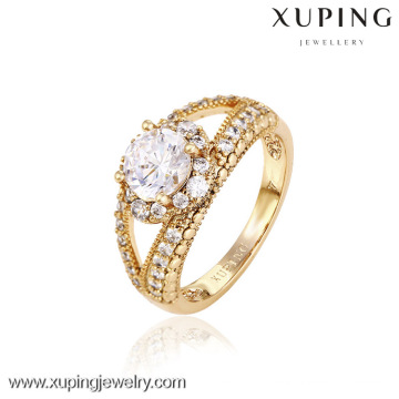 12745- Chine Xuping faux 18k bijoux en or belle femme anneaux